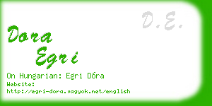 dora egri business card